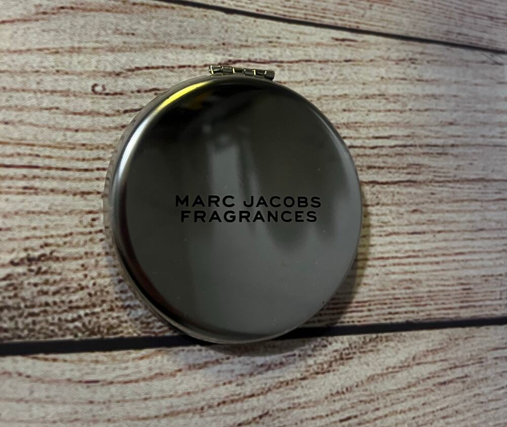 Marc Jacobs Fragrances Silver Compact Double Mirror Travel Size New